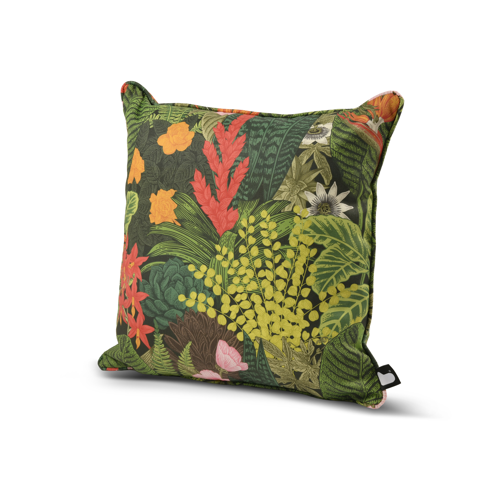 Outdoor Decorative Cushion – Graphic Leaves Print | UV-Resistant, Water-Resistant |